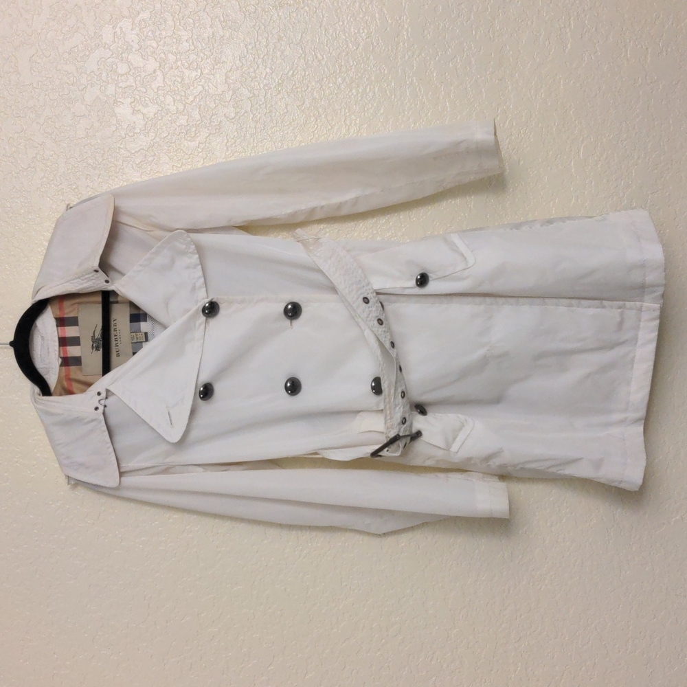 Burberry Trench Coat White Size 6